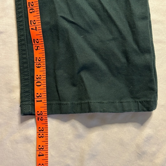 Stio Pants Men’s 32R Green Rivet Canvas Durable Hiking Outdoors Gusset Workwear - Picture 10 of 13